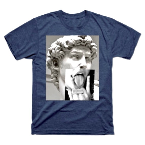 Michaelangelo David Humor Tee - Large - Picture 1 of 1